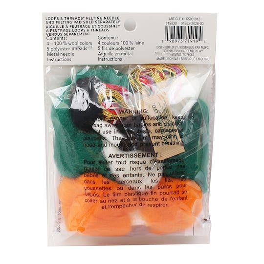 Eyeball Cupcake Halloween Needle Felting Kit by Loops & Threads®